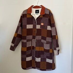 Sherpa lined Vans plaid jacket